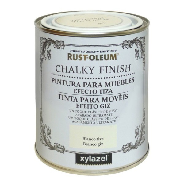 PINTURA AL AGUA RUST-OLEUM EFECTO TIZA MUEBLES 750 ML BLANCO ANTIGUO ULTRAMATE