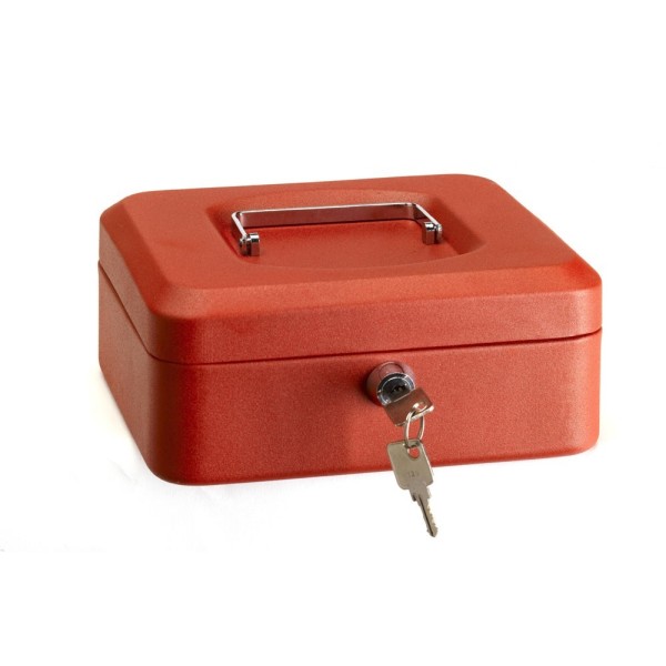 CAJA CAUDALES ARREGUI ELEGANT ACERO 80x152x118 MM ROJO